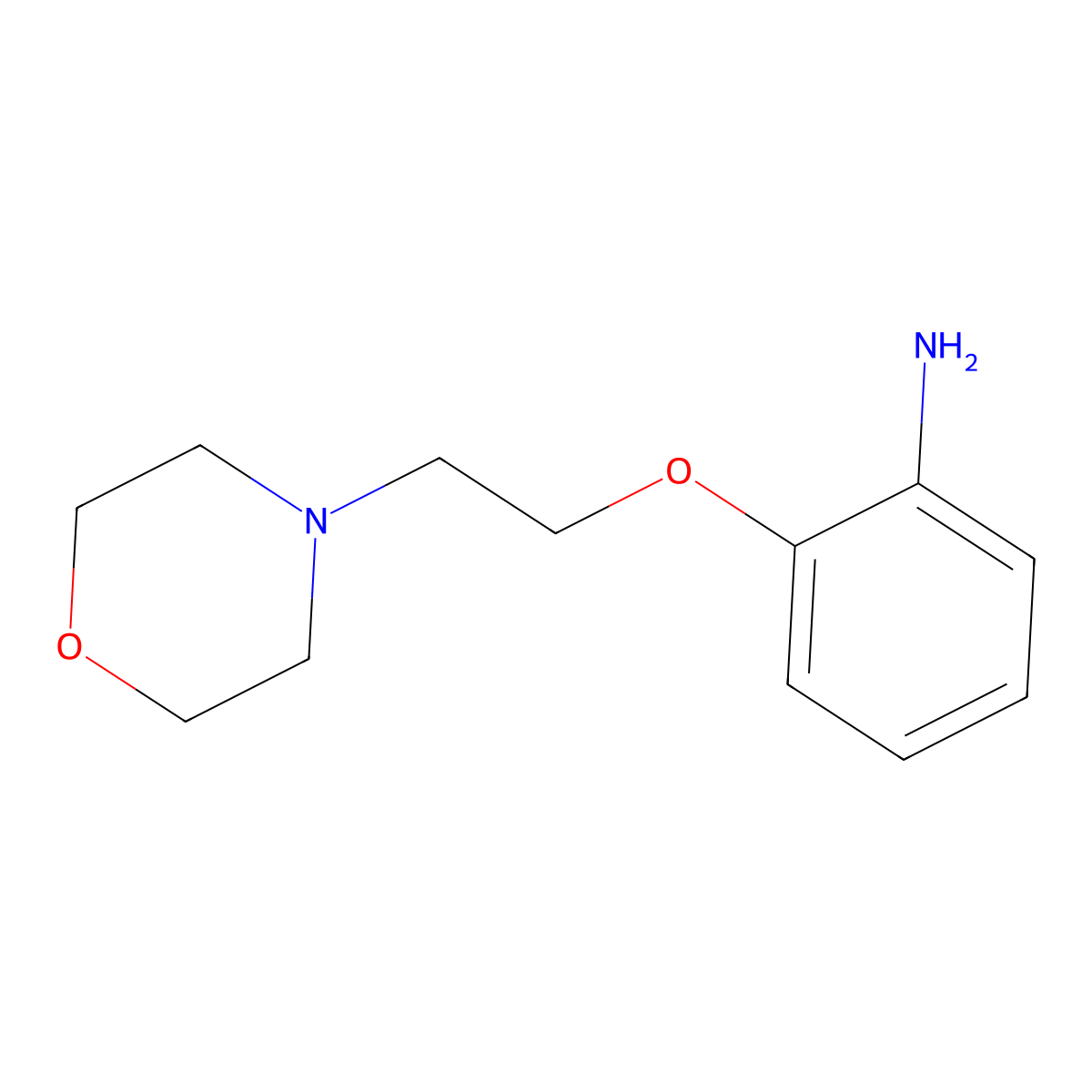 2-(2-Morpholin-4-ylethoxy)aniline molecular structure, CAS 64039-56-1