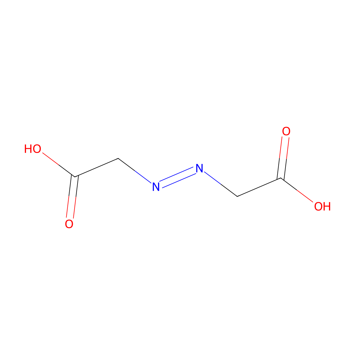 2-(Carboxymethyldiazenyl)acetic acid molecular structure, CAS 64046-65-7