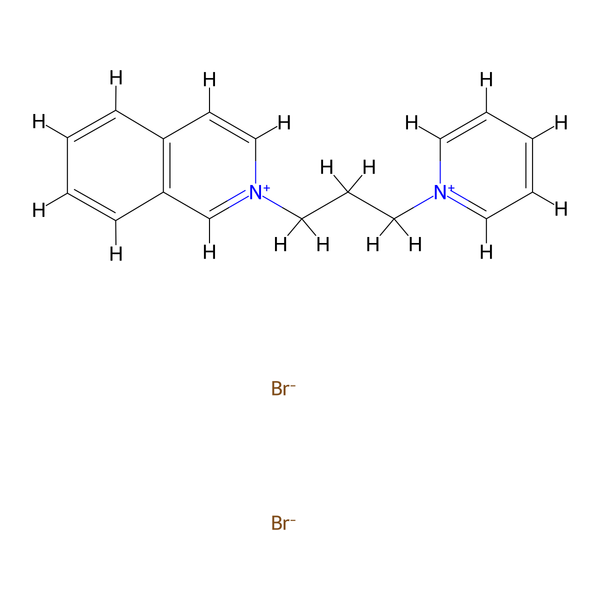 Isoquinolinium, 2-(3-(pyridinio)propyl)-, dibromide molecular structure, CAS 64047-60-5