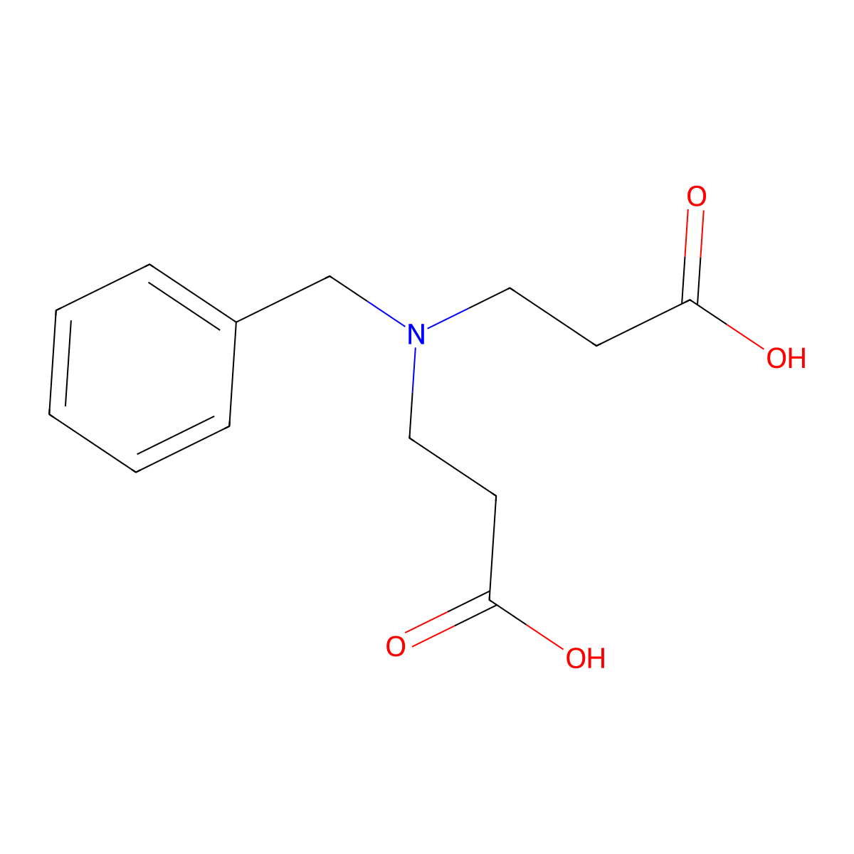 N-Benzyl-3,3'-iminodipropionic Acid molecular structure, CAS 6405-28-3
