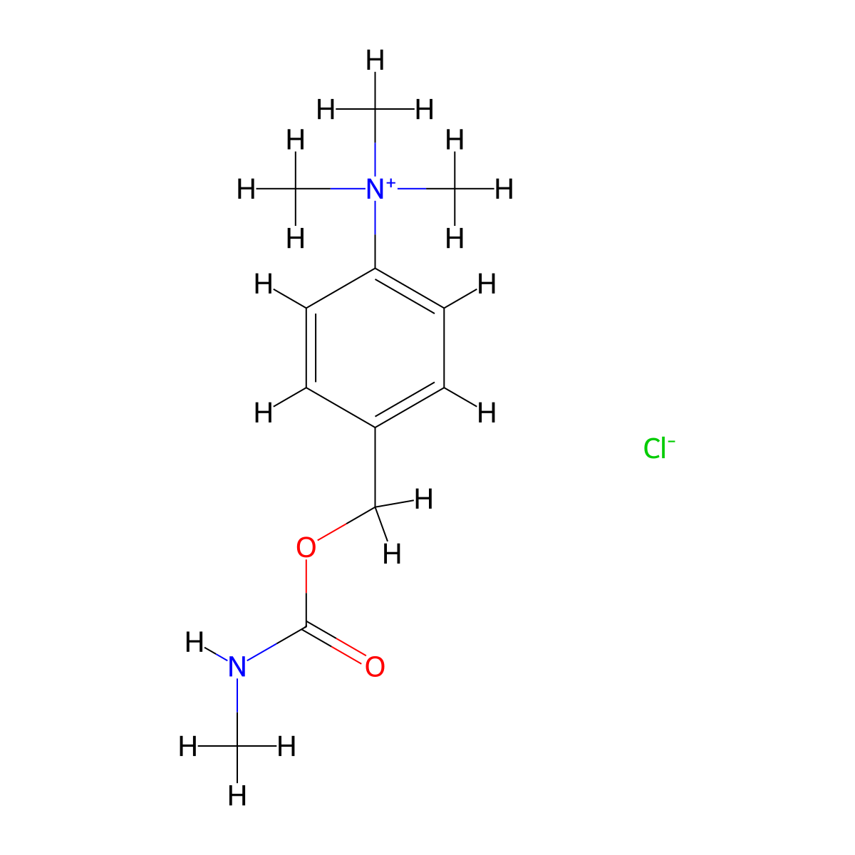 Ammonium, ((alpha-hydroxy)-p-tolyl)trimethyl-, chloride, methylcarbamate molecular structure, CAS 64050-02-8