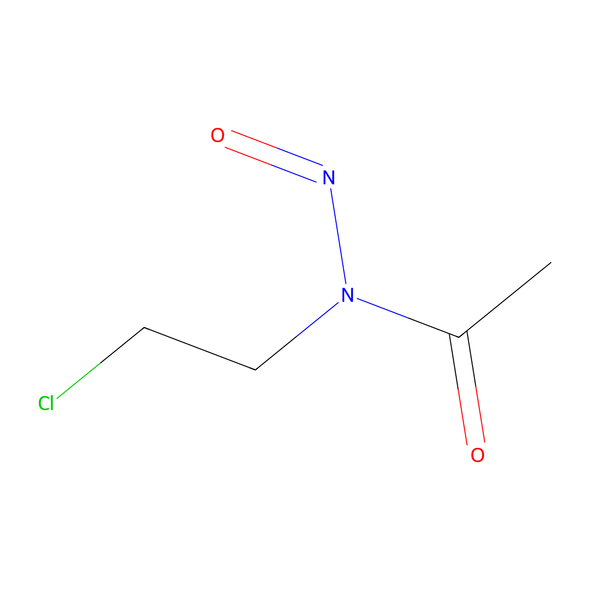N-(2-chloroethyl)-N-nitrosoacetamide molecular structure, CAS 64057-51-8