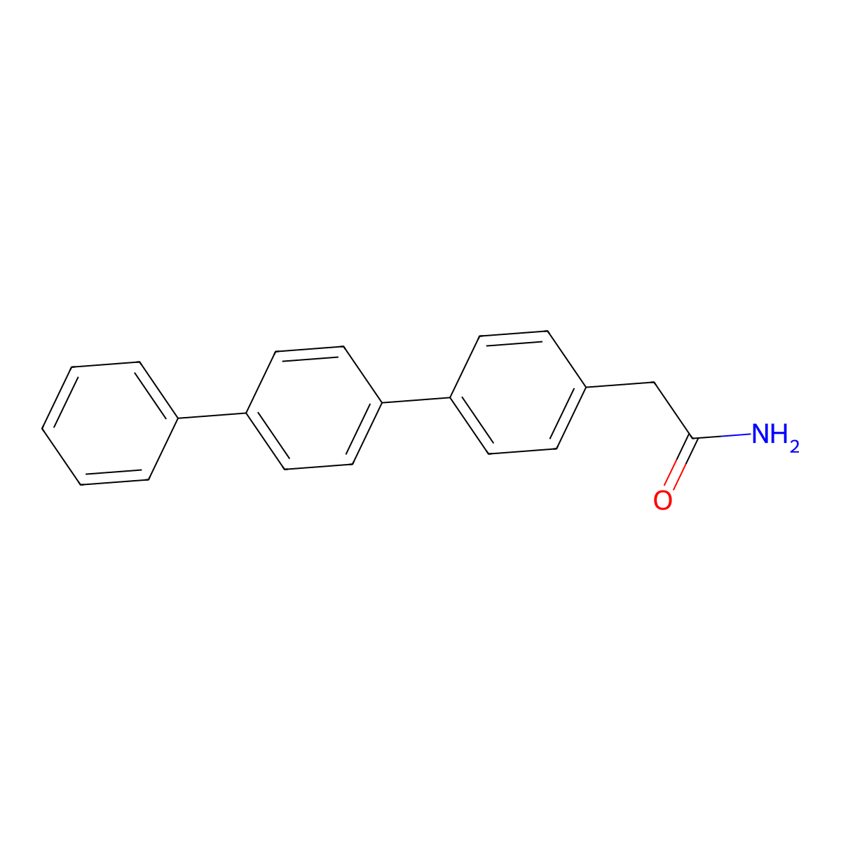 Acetamide, p-terphenyl-4-yl- molecular structure, CAS 64058-92-0