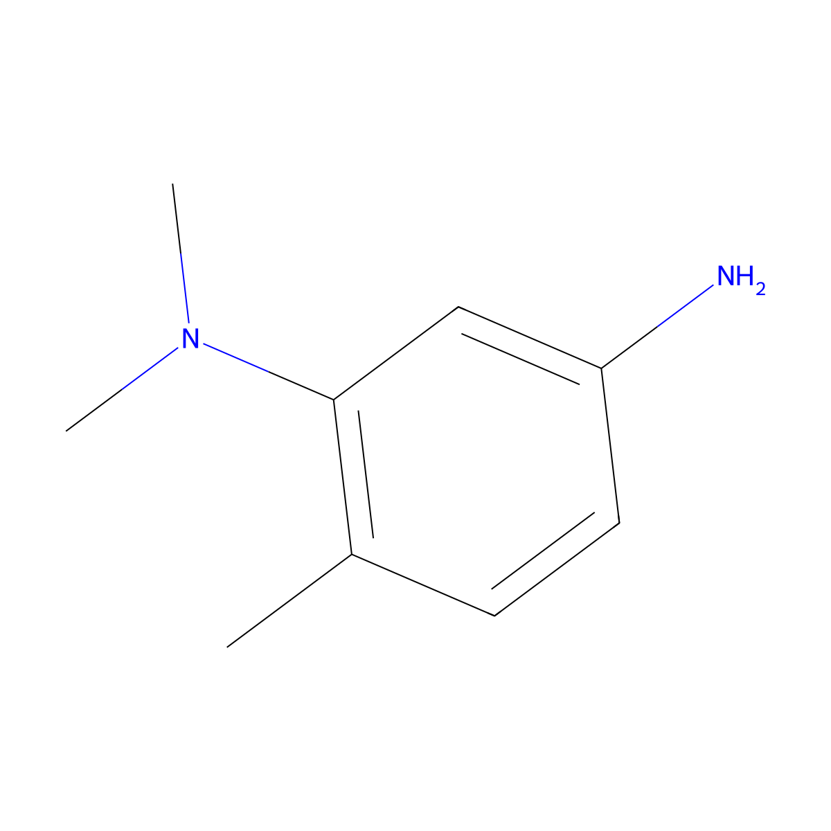 (5-Amino-2-methylphenyl)dimethylamine molecular structure, CAS 6406-67-3