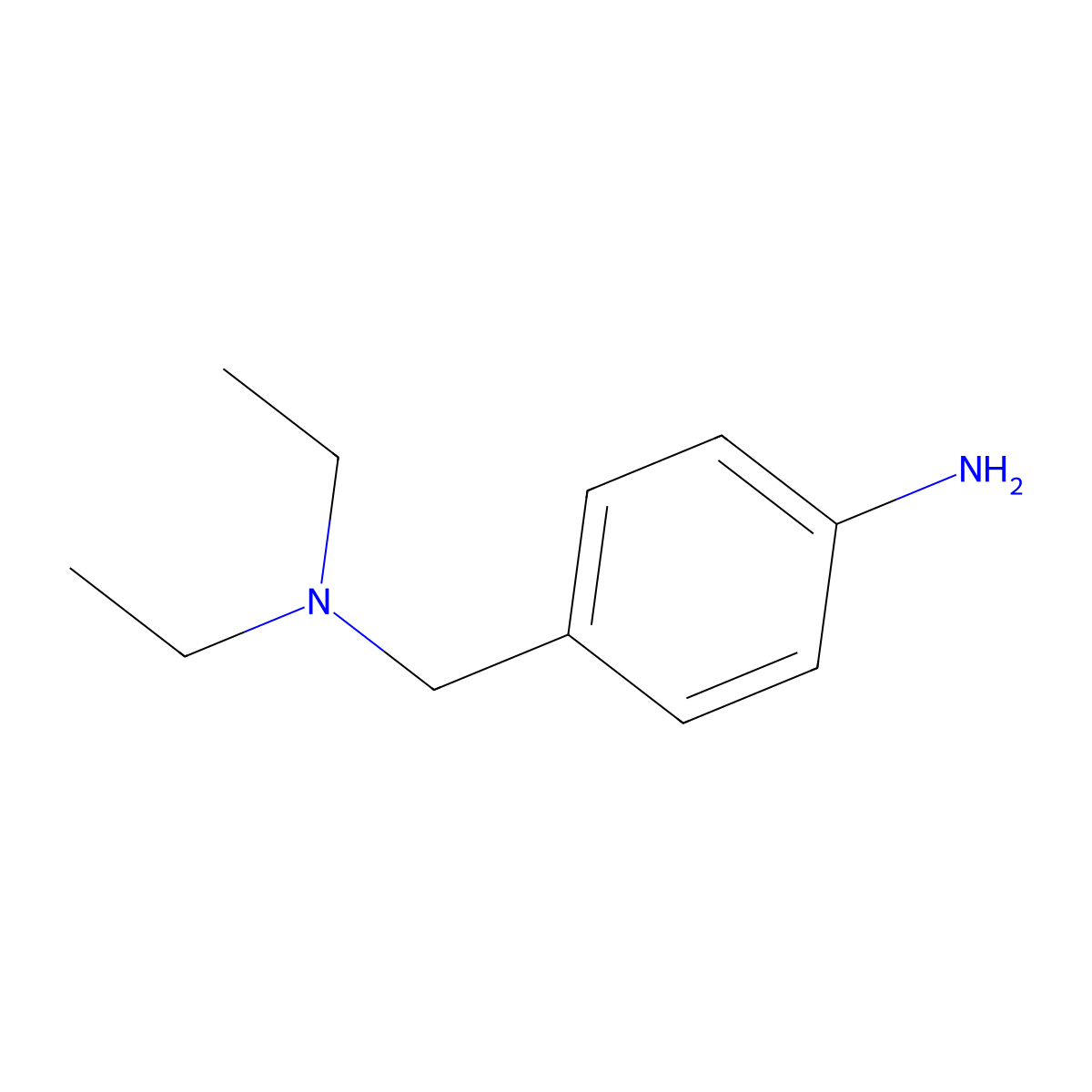 4-[(Diethylamino)methyl]aniline molecular structure, CAS 6406-73-1