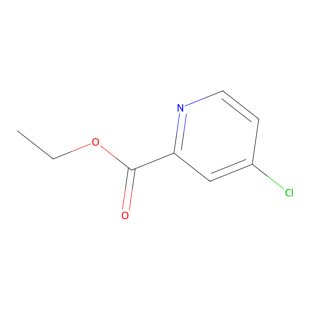 4-Chloropyridine-2-carboxylic acid ethyl ester molecular structure, CAS 64064-56-8