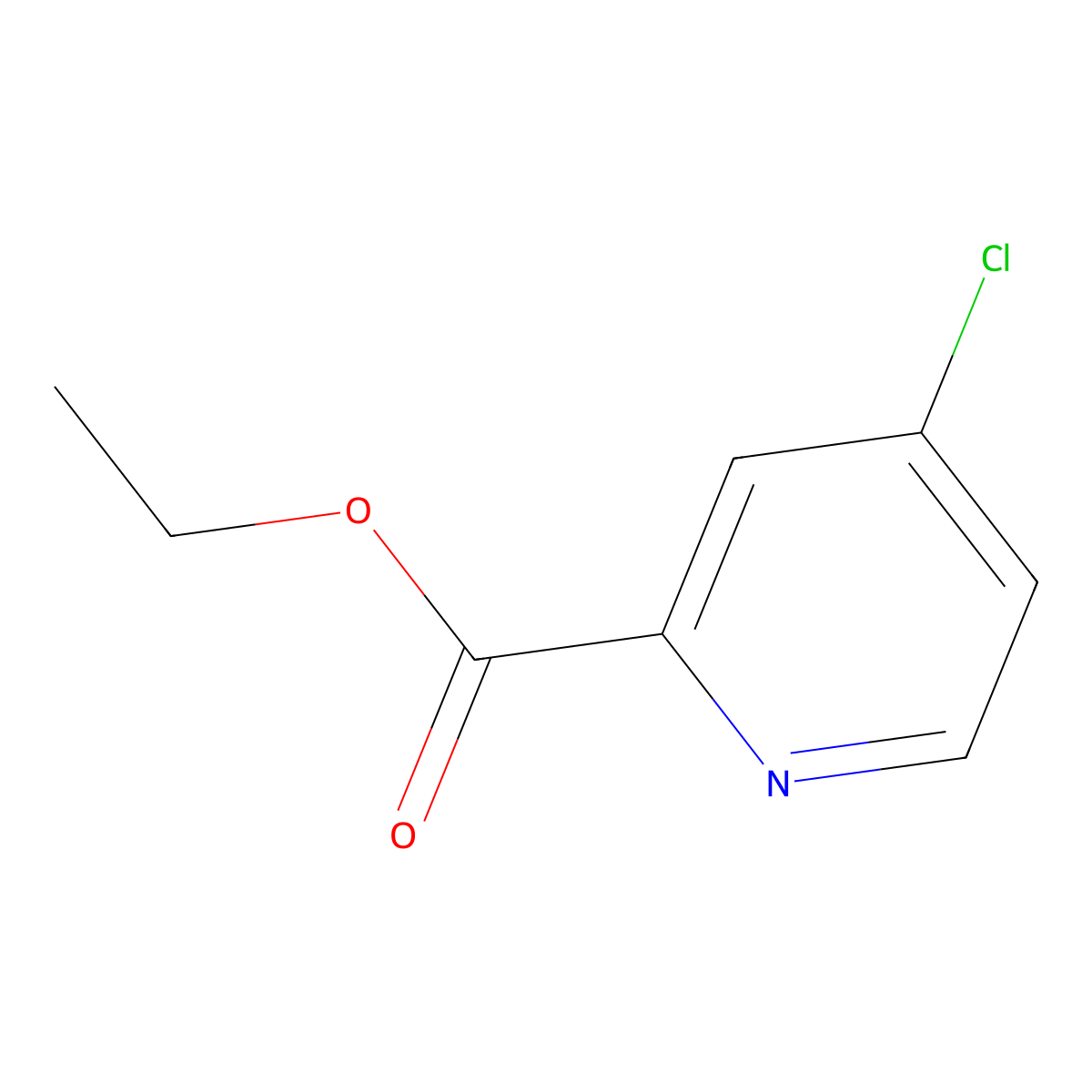 4-Chloropyridine-2-carboxylic acid ethyl ester molecular structure, CAS 64064-56-8