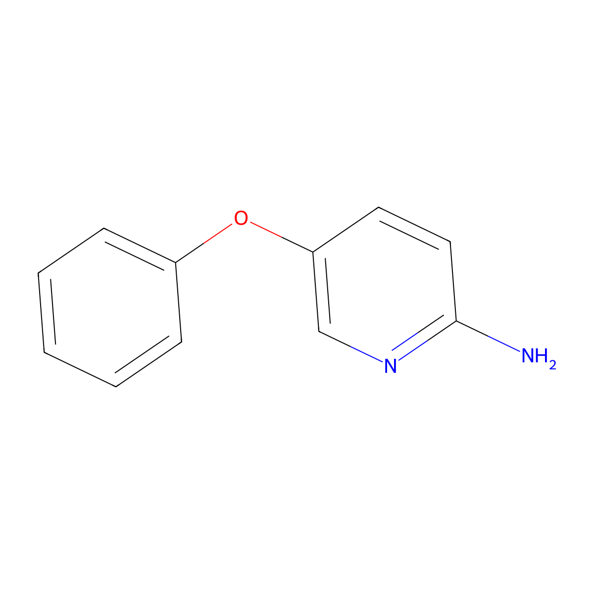 5-Phenoxypyridin-2-amine molecular structure, CAS 64064-68-2