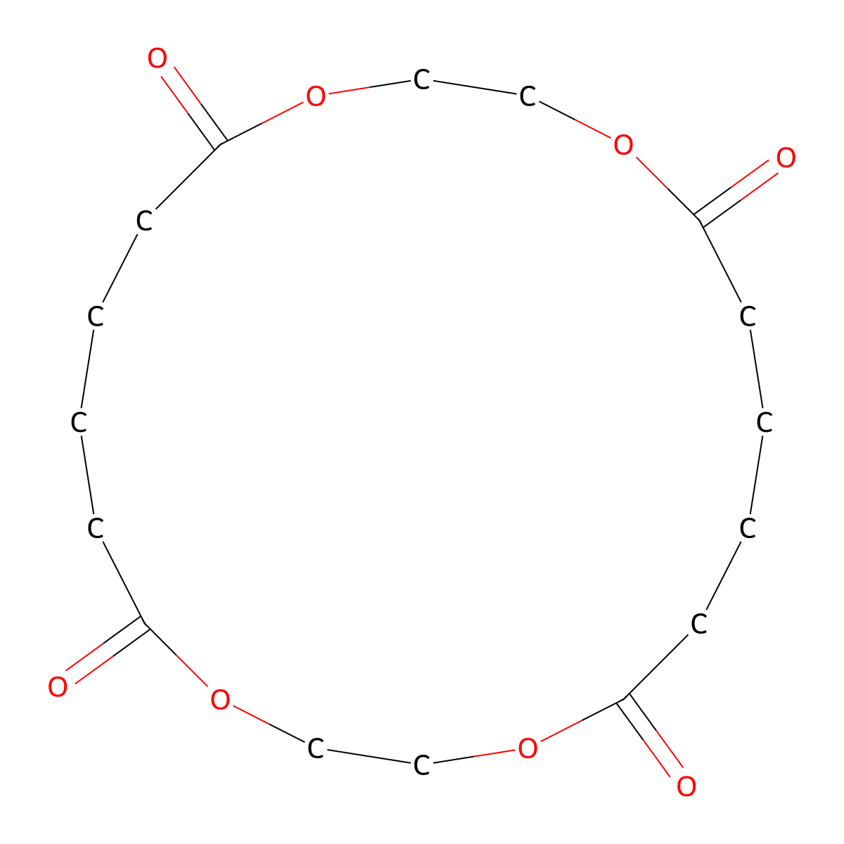1,4,11,14-Tetraoxacycloeicosane-5,10,15,20-tetrone molecular structure, CAS 64066-17-7