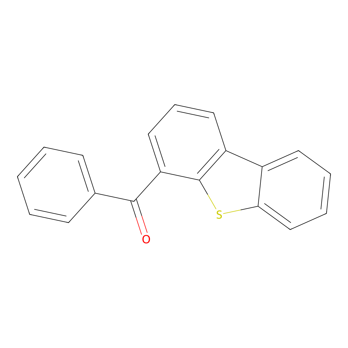 4-Benzoyldibenzothiophene molecular structure, CAS 6407-31-4