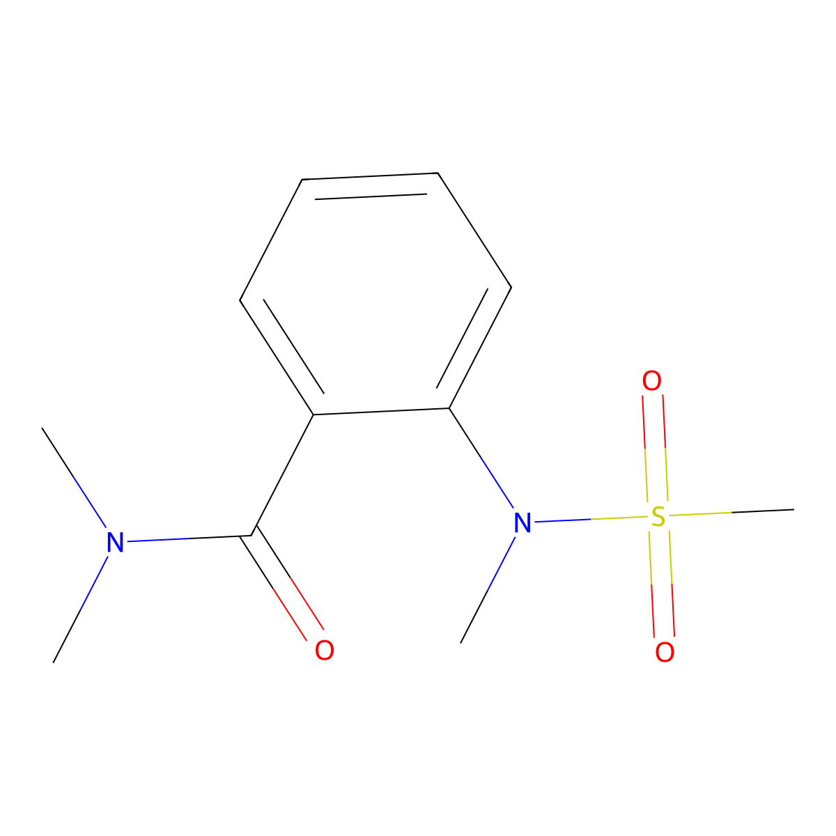 N,N-dimethyl-2-[methyl(methylsulfonyl)amino]benzamide molecular structure, CAS 640716-36-5