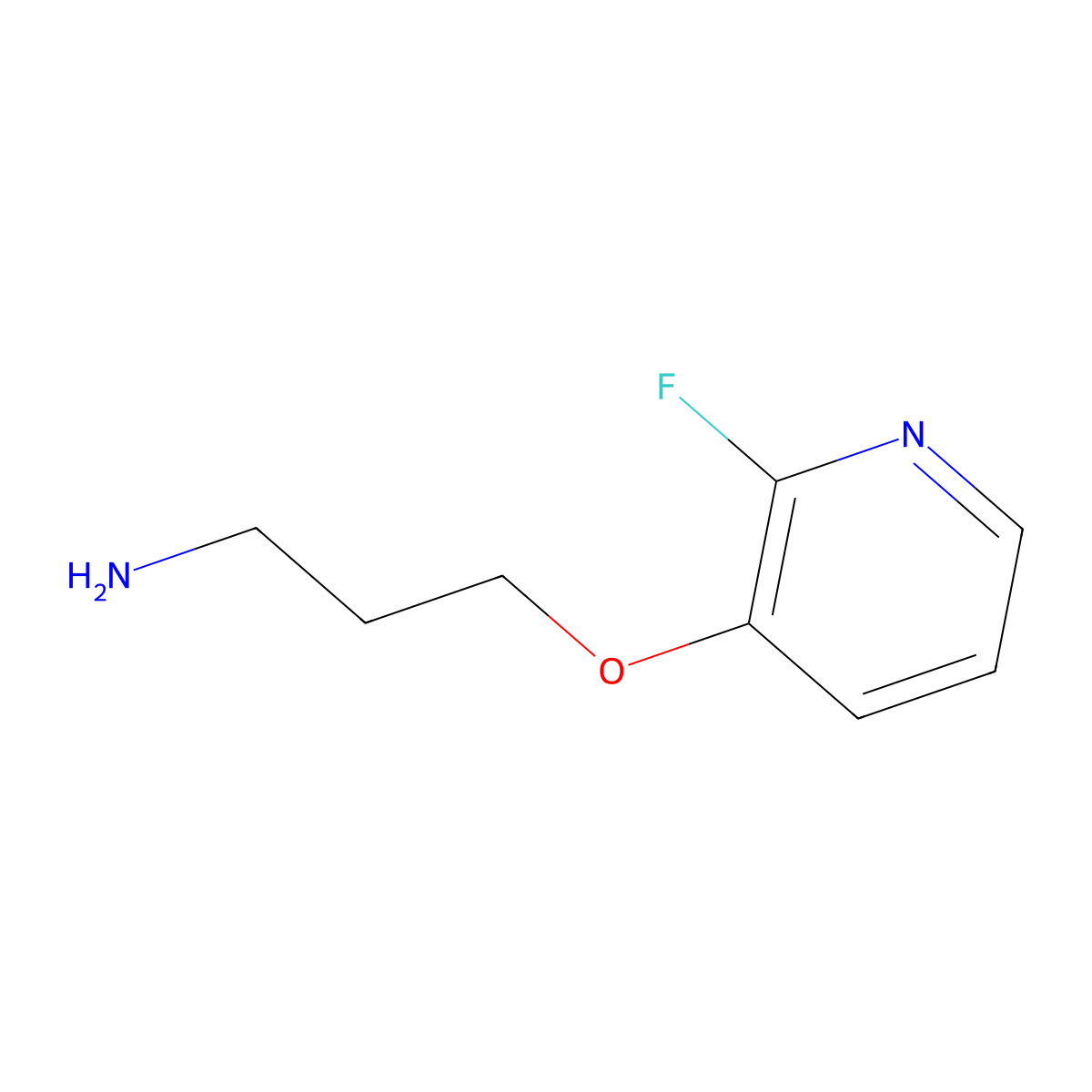 3-[(2-Fluoropyridin-3-YL)oxy]propan-1-amine molecular structure, CAS 640749-59-3