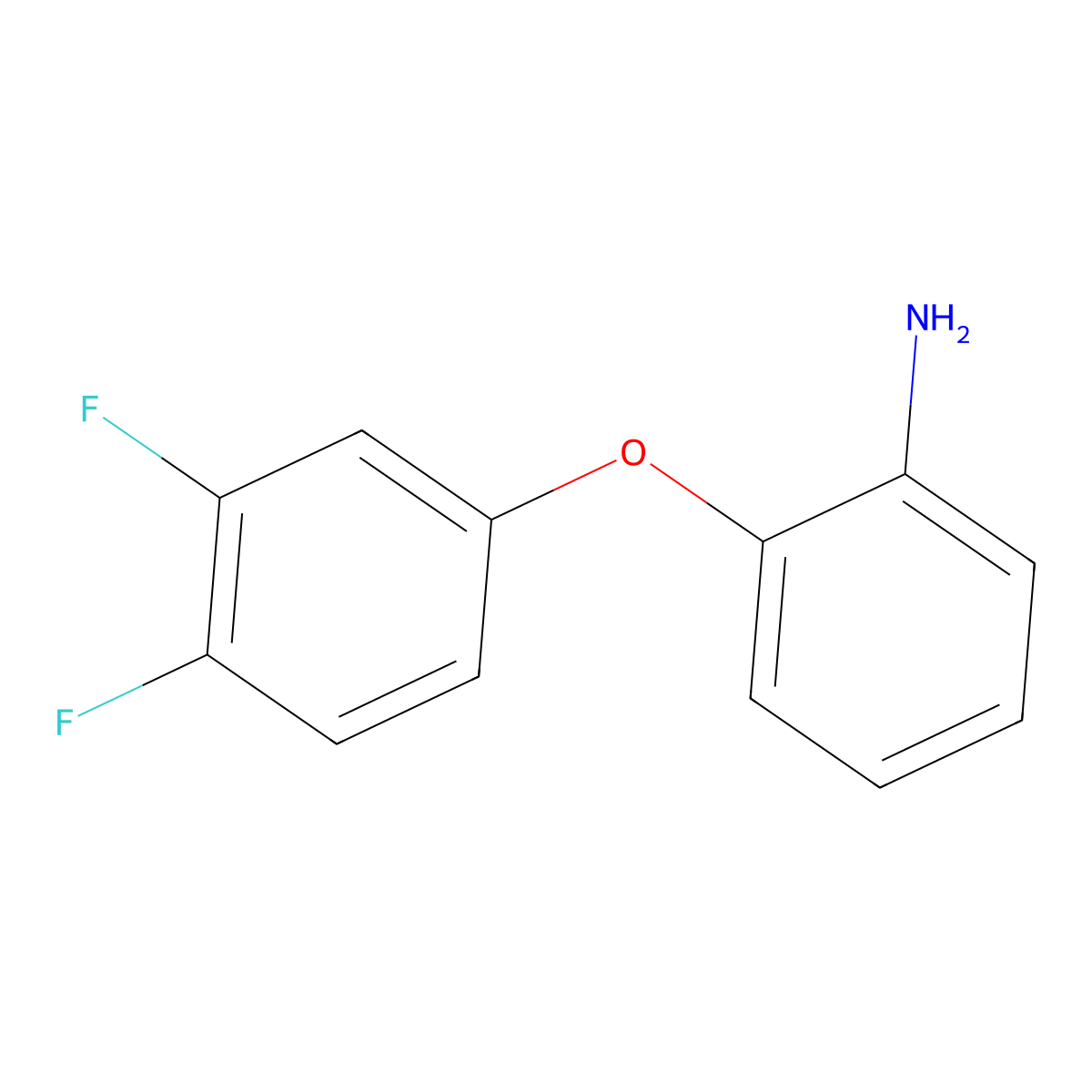 2-(3,4-Difluorophenoxy)aniline molecular structure, CAS 640766-59-2