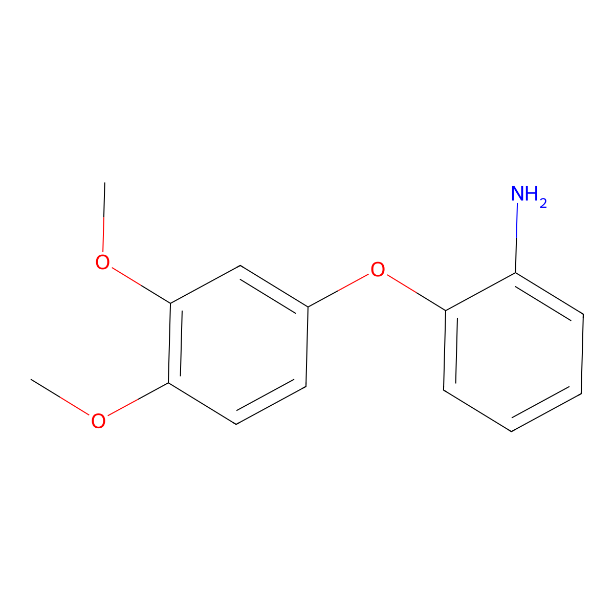 2-(3,4-Dimethoxyphenoxy)phenylamine molecular structure, CAS 640766-60-5