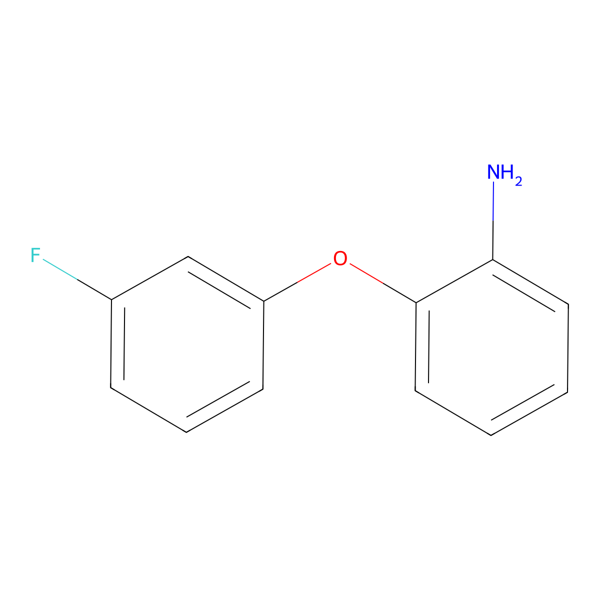 2-(3-Fluorophenoxy)aniline molecular structure, CAS 640766-67-2