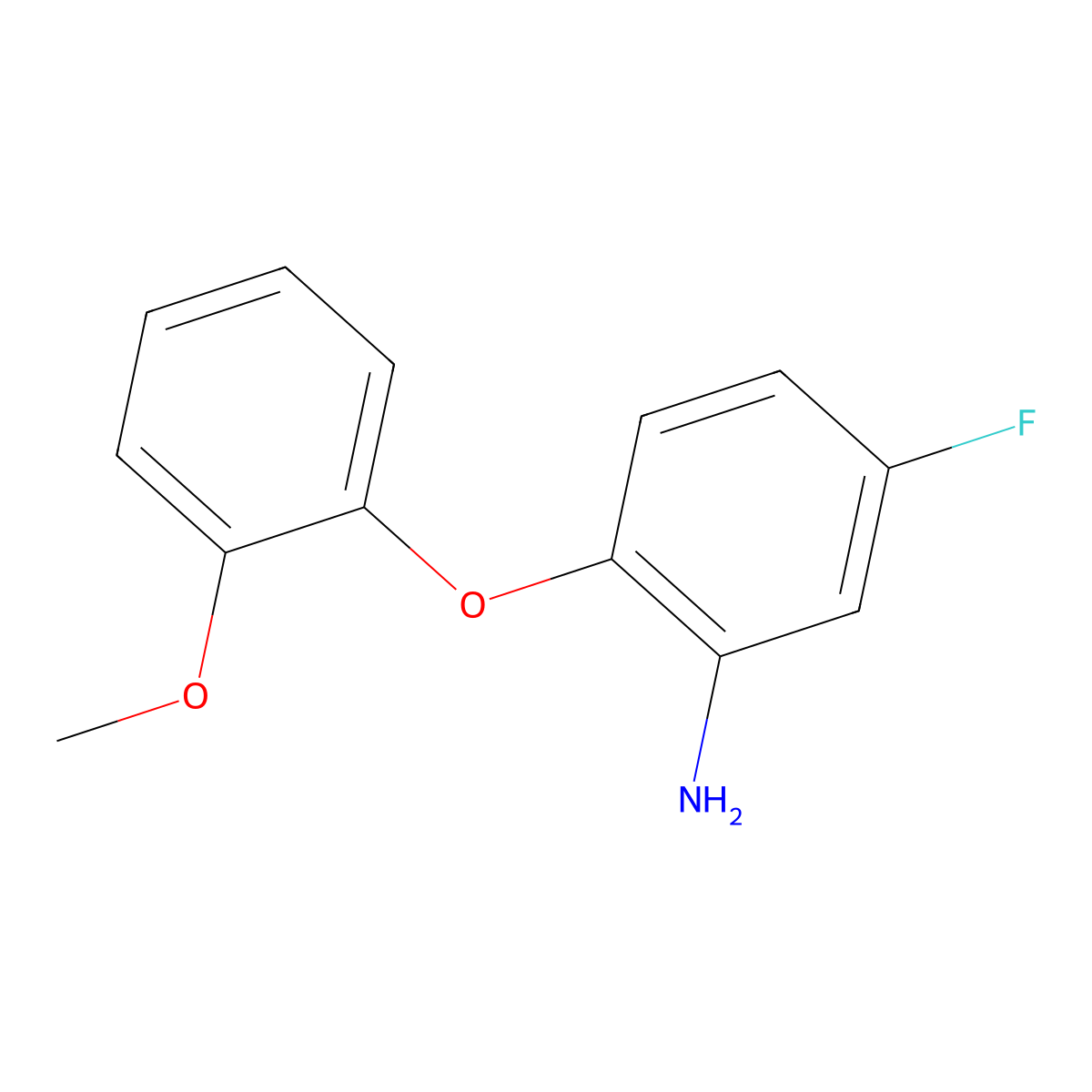 5-Fluoro-2-(2-methoxyphenoxy)phenylamine molecular structure, CAS 640767-10-8