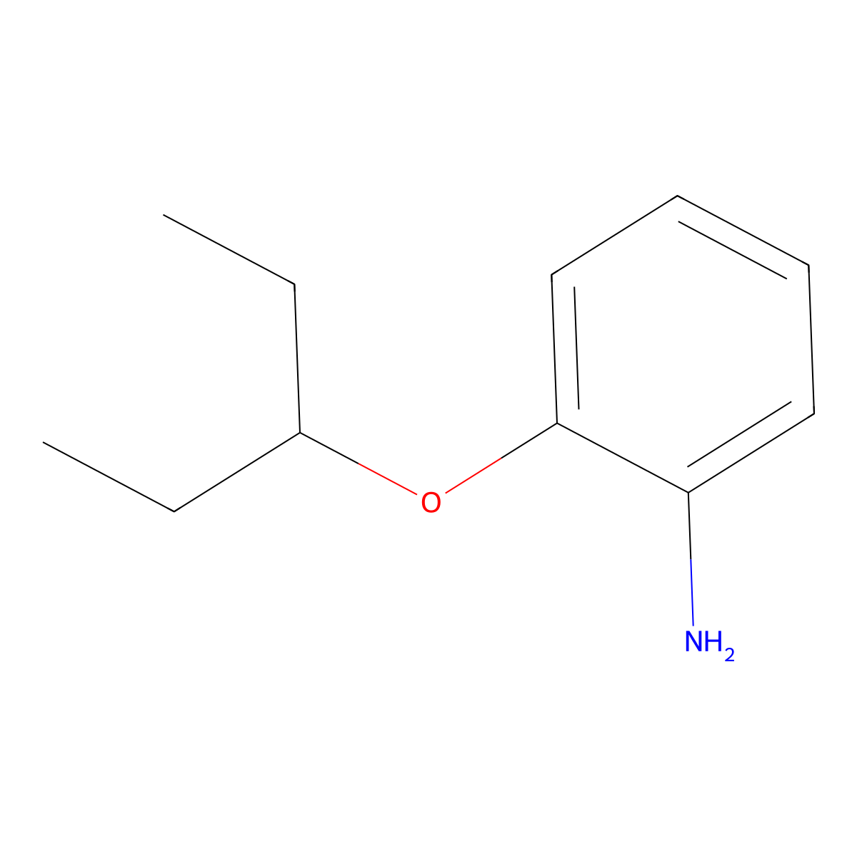 2-(Pentan-3-yloxy)aniline molecular structure, CAS 640767-47-1