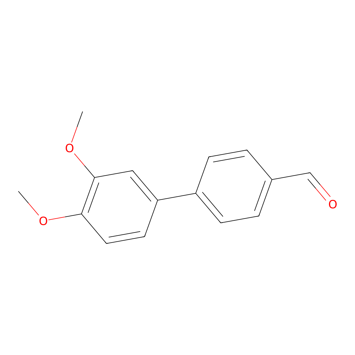 3',4'-Dimethoxybiphenyl-4-carbaldehyde molecular structure, CAS 640769-65-9