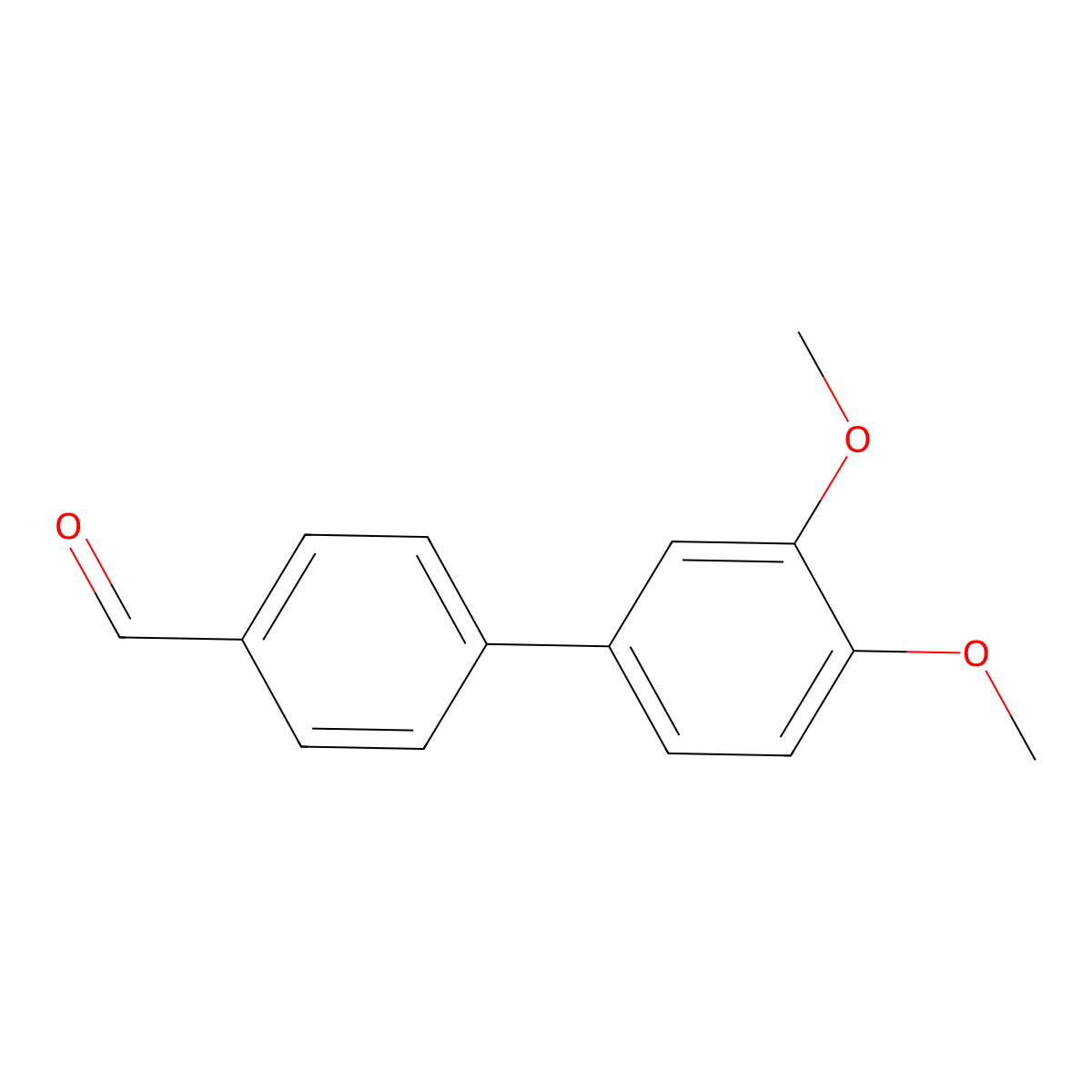 3',4'-Dimethoxybiphenyl-4-carbaldehyde molecular structure, CAS 640769-65-9