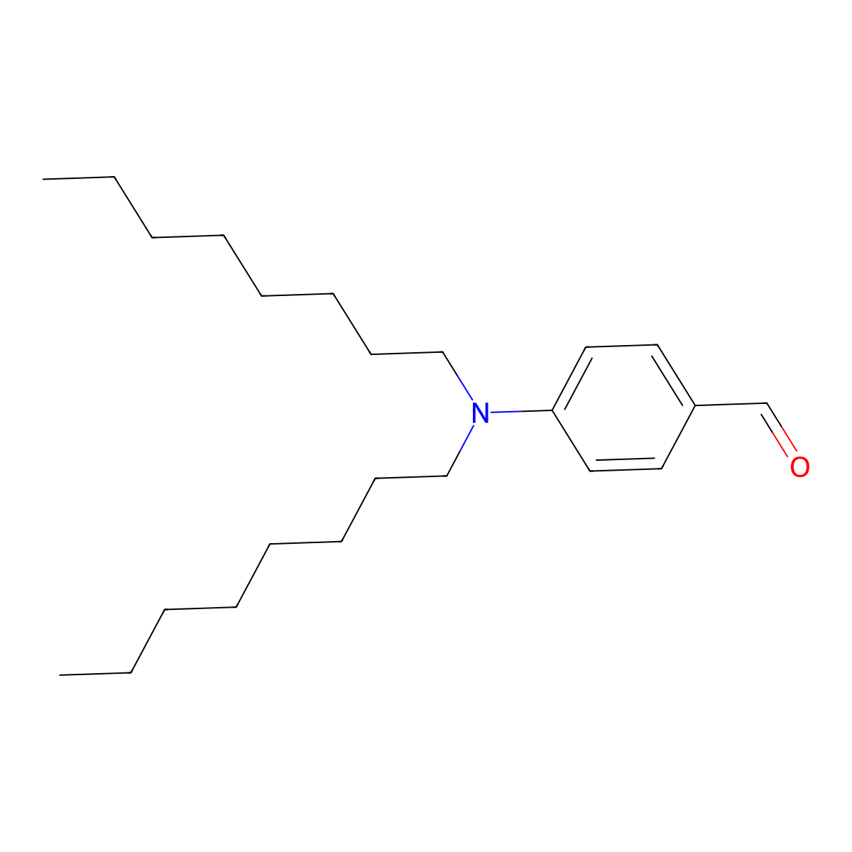 4-(Dioctylamino)benzaldehyde molecular structure, CAS 640773-20-2