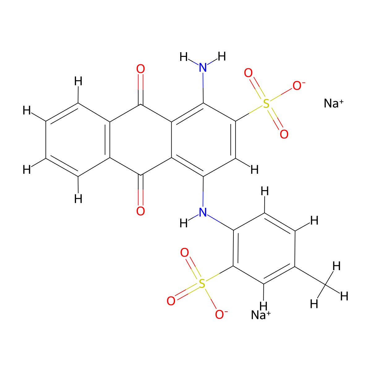 C.I. Acid Blue 145 molecular structure, CAS 6408-80-6