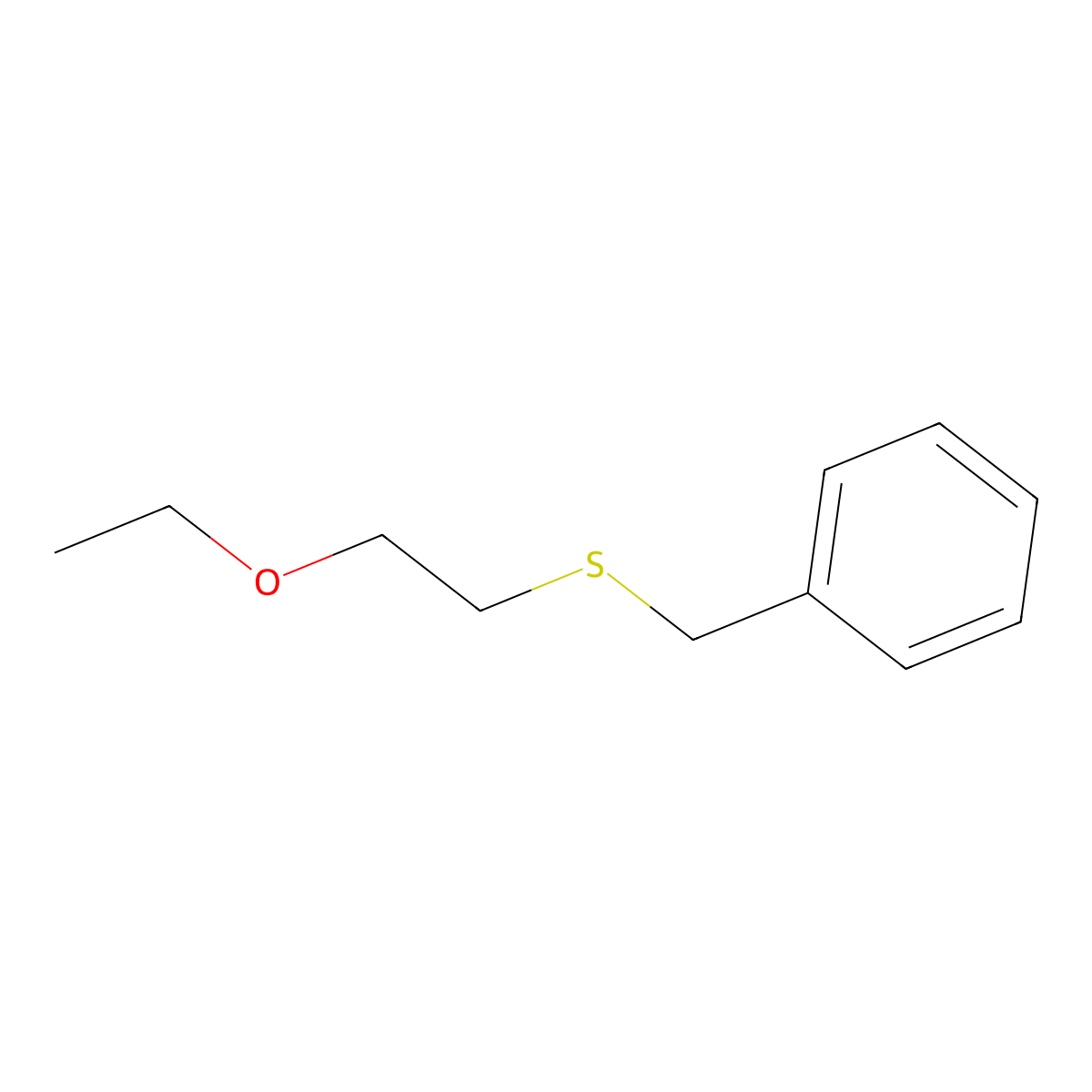 {[(2-Ethoxyethyl)sulfanyl]methyl}benzene molecular structure, CAS 64080-56-4