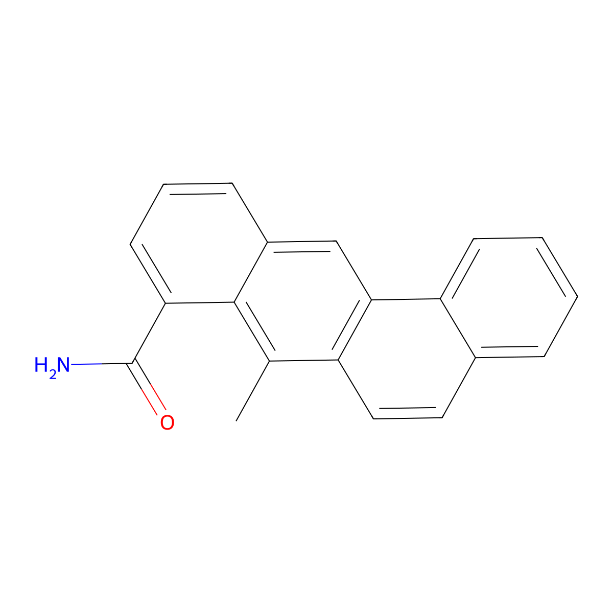 BENZ(a)ANTHRACEN-8-YL CARBAMIDE, 7-METHYL- molecular structure, CAS 64082-43-5