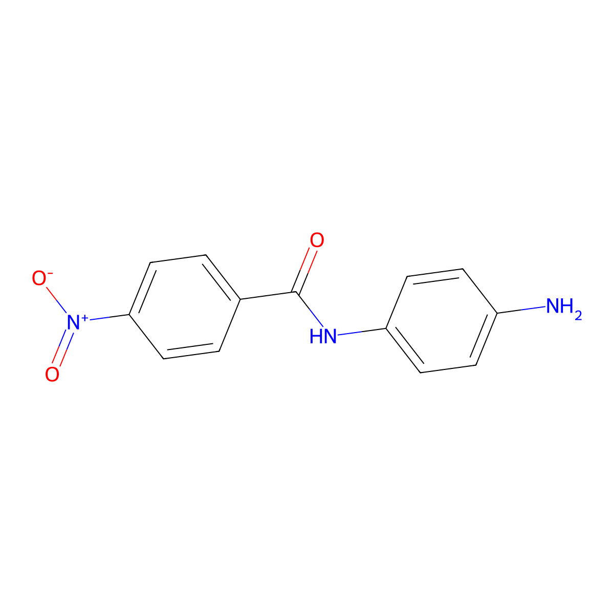 N-(4-aminophenyl)-4-nitrobenzamide molecular structure, CAS 6409-40-1