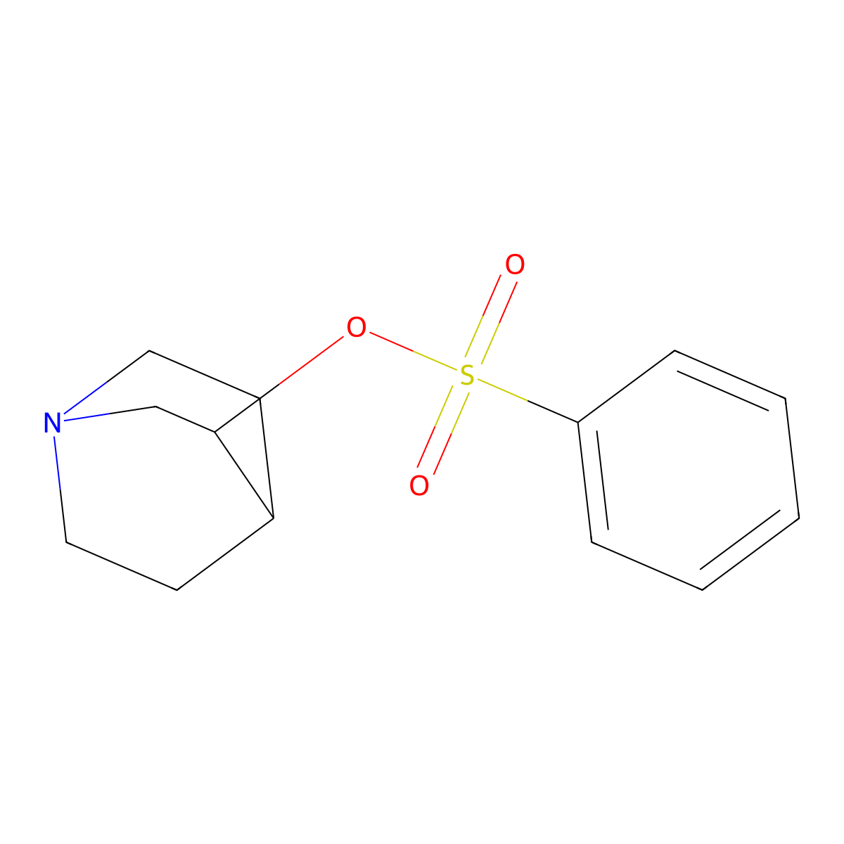 3-Phenylsulphonyloxy-quinuclidine molecular structure, CAS 64099-43-0