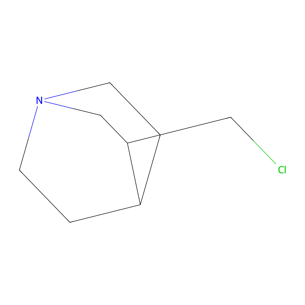 3-(Chloromethyl)quinuclidine molecular structure, CAS 64099-45-2