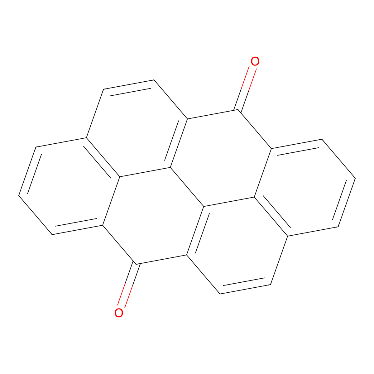 Anthanthrone molecular structure, CAS 641-13-4