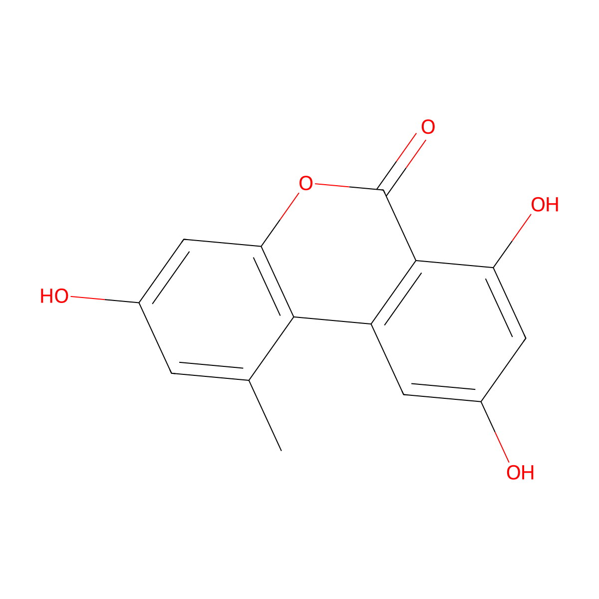 Alternariol molecular structure, CAS 641-38-3