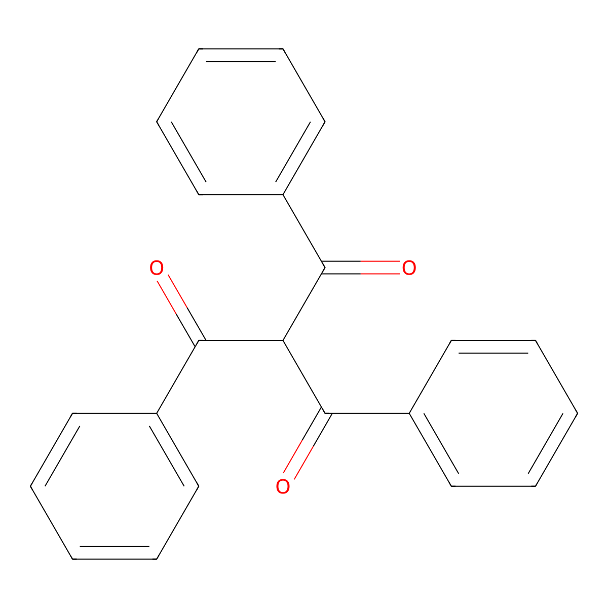 Tribenzoylmethane molecular structure, CAS 641-44-1