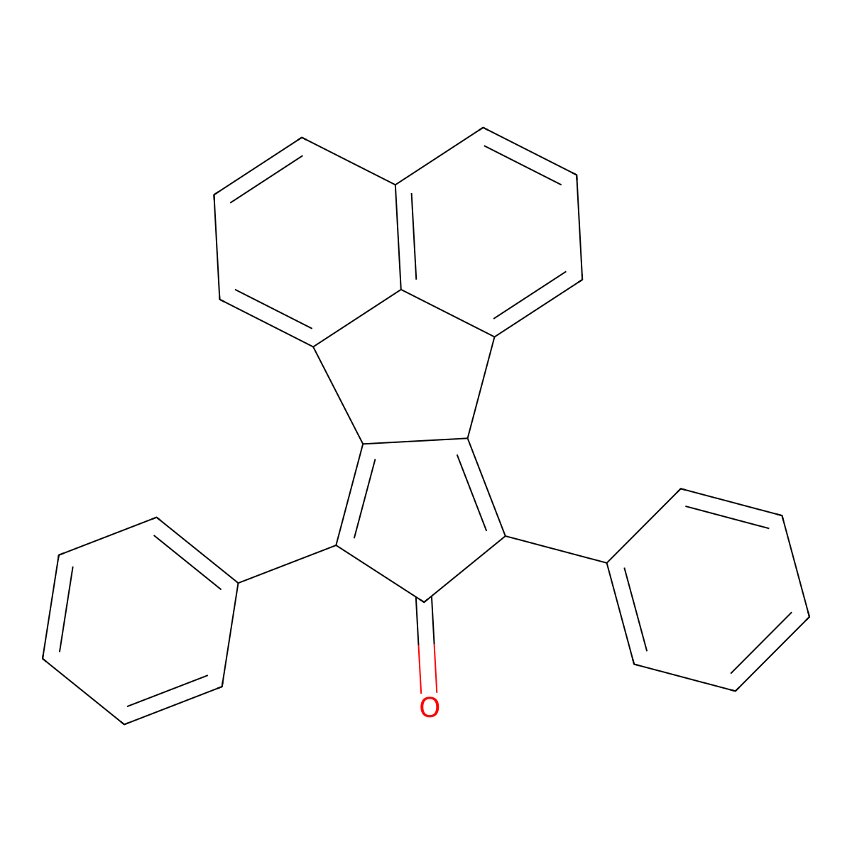 7,9-Diphenyl-8H-cyclopenta[a]acenaphthylen-8-one molecular structure, CAS 641-57-6