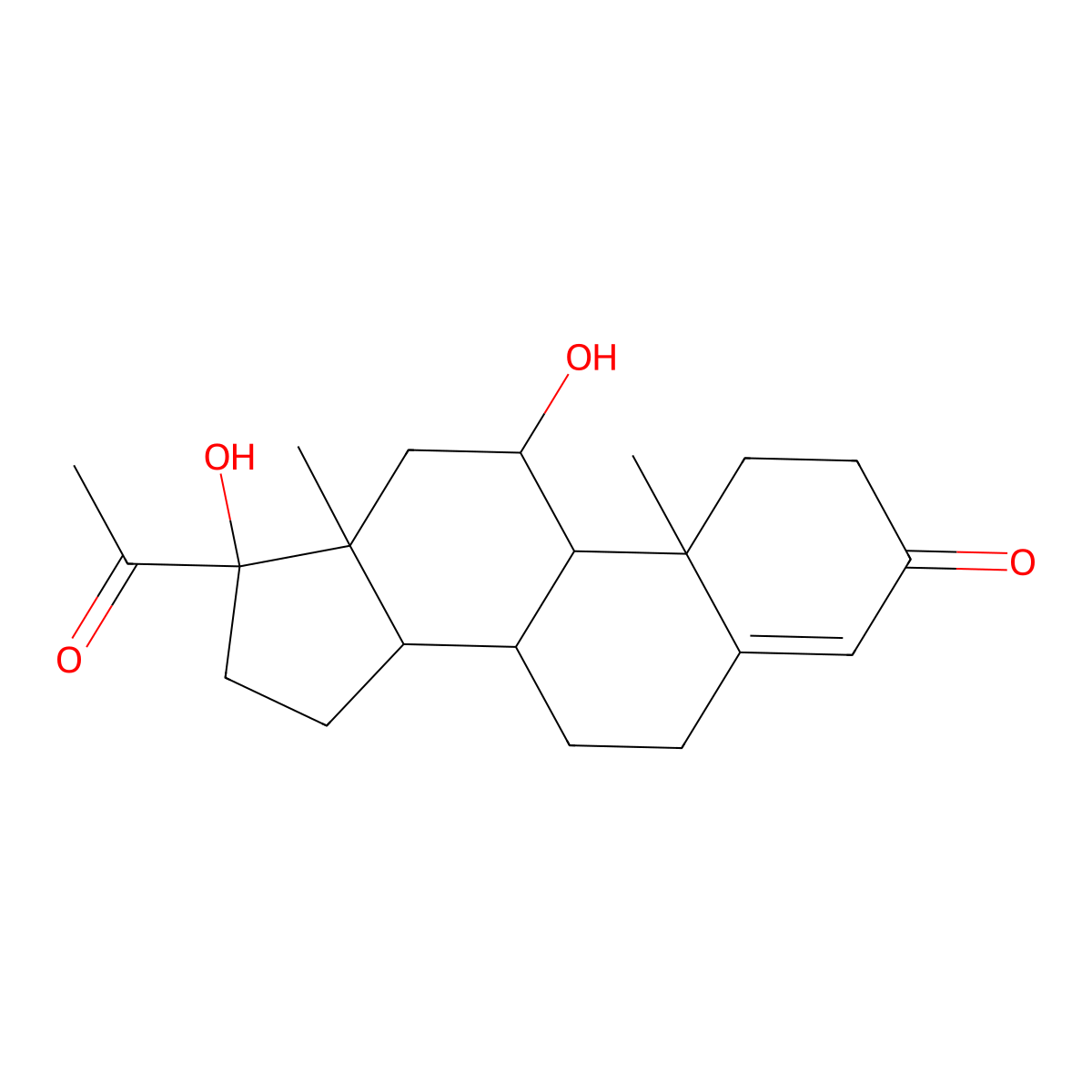 21-Deoxycortisol molecular structure, CAS 641-77-0