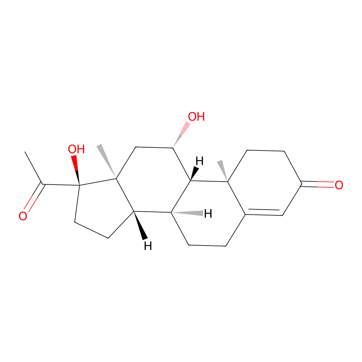 21-Deoxycortisol molecular structure, CAS 641-77-0
