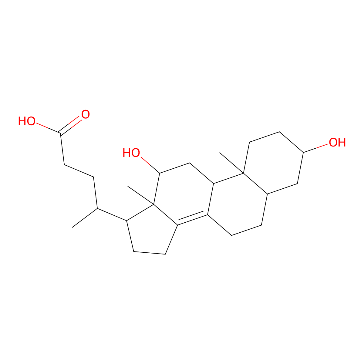 Apocholic Acid molecular structure, CAS 641-81-6