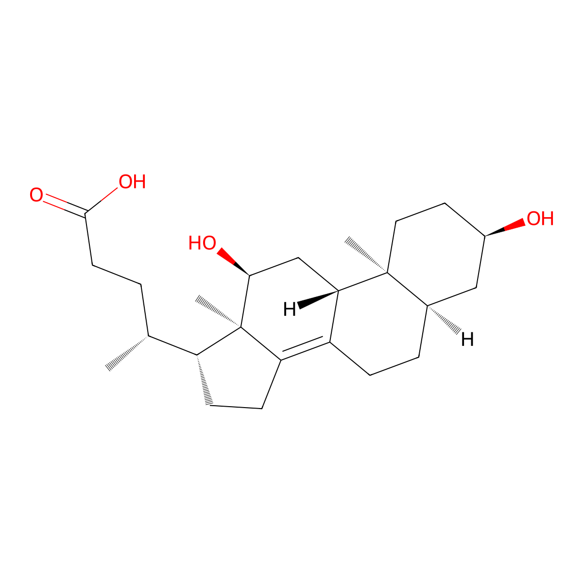 Apocholic Acid molecular structure, CAS 641-81-6