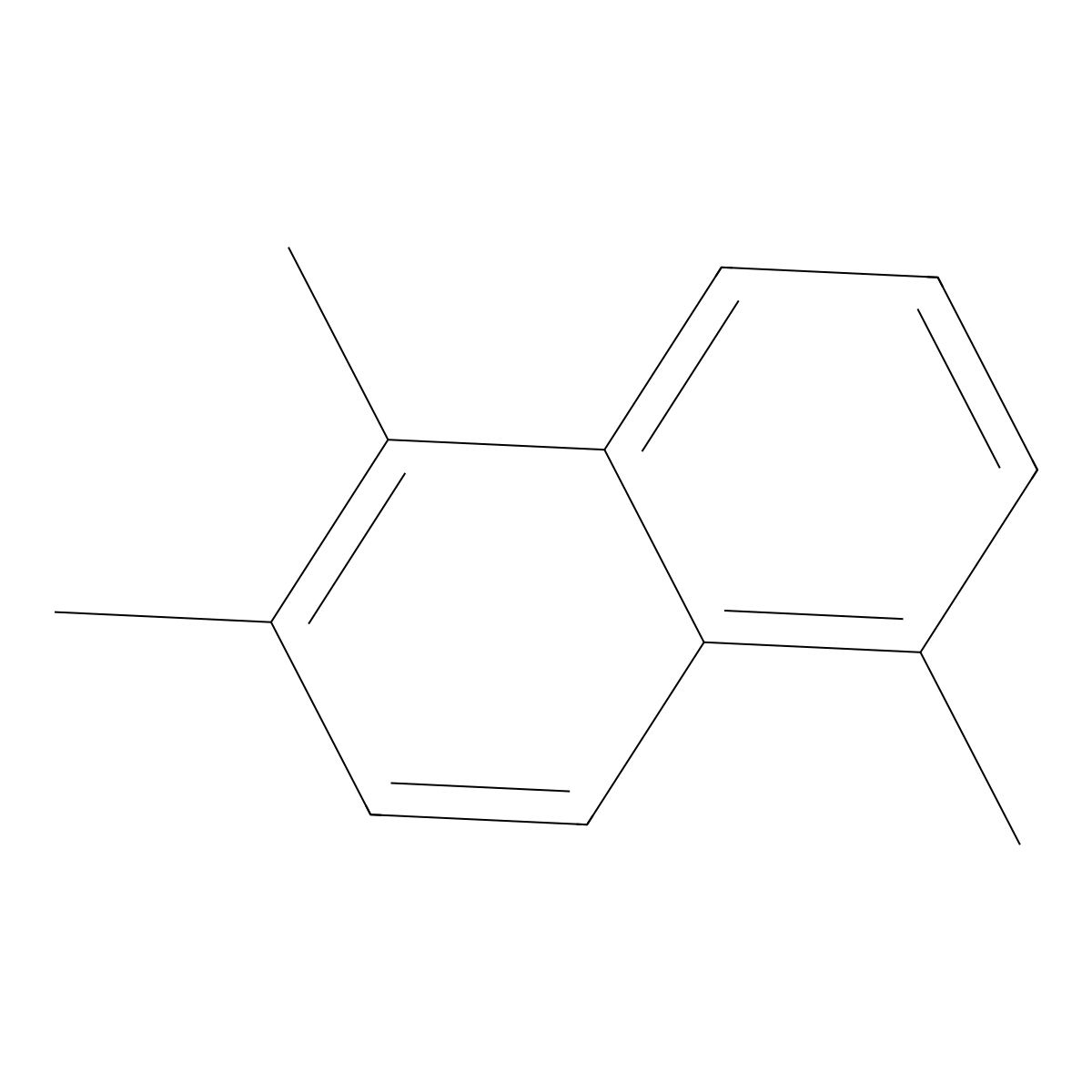 1,2,5-Trimethylnaphthalene molecular structure, CAS 641-91-8