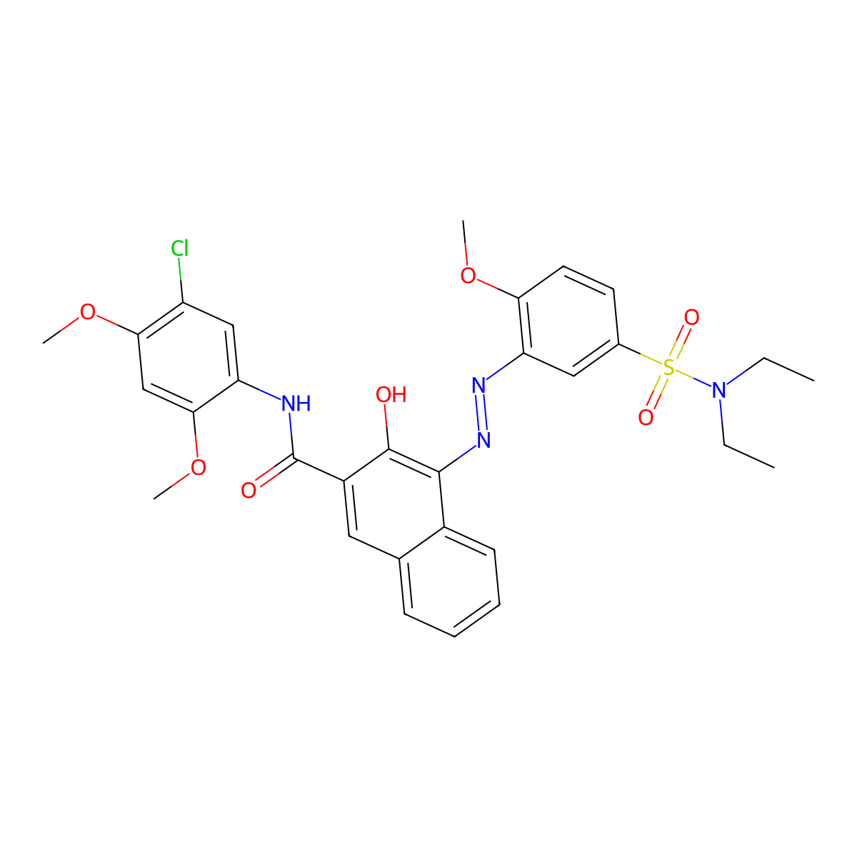 Pigment Red 5 molecular structure, CAS 6410-41-9