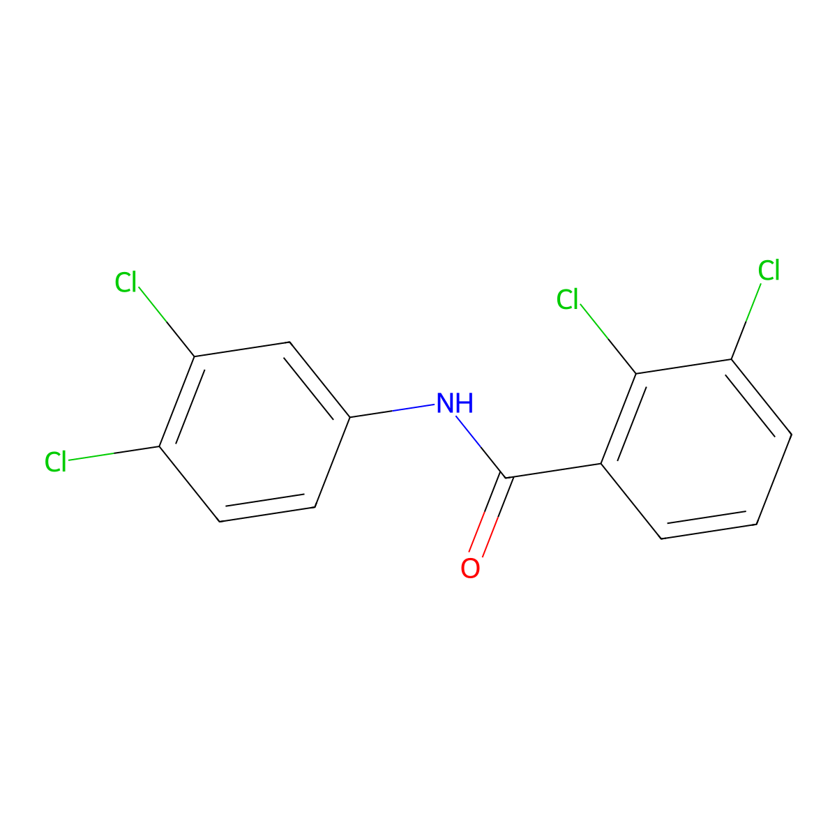 2,3-Dichloro-n-(3,4-dichlorophenyl)benzamide molecular structure, CAS 6410-91-9
