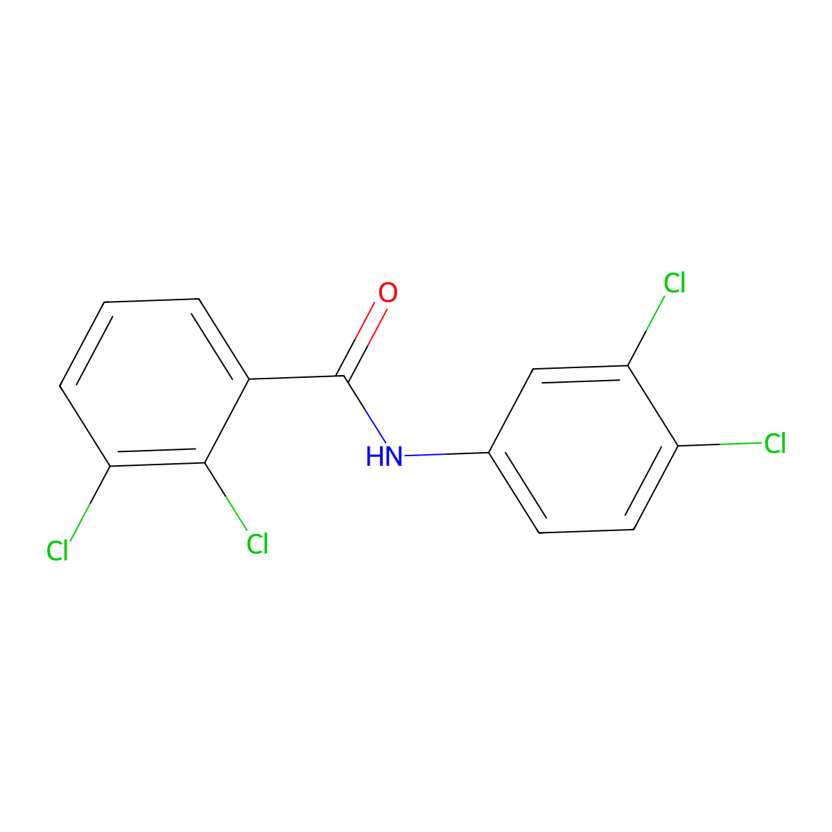 2,3-Dichloro-n-(3,4-dichlorophenyl)benzamide molecular structure, CAS 6410-91-9