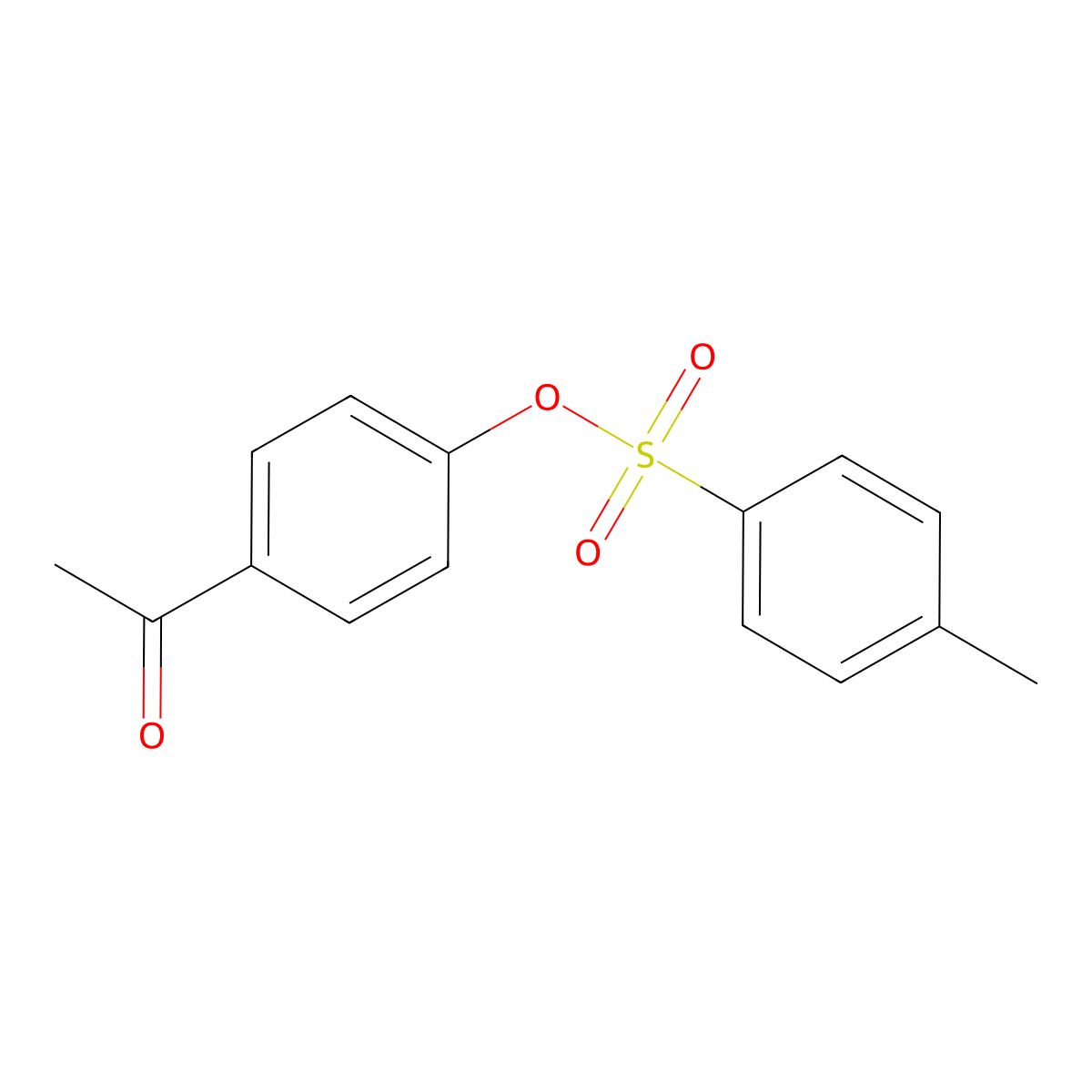 4-Acetylphenyl 4-methylbenzenesulfonate molecular structure, CAS 64101-67-3