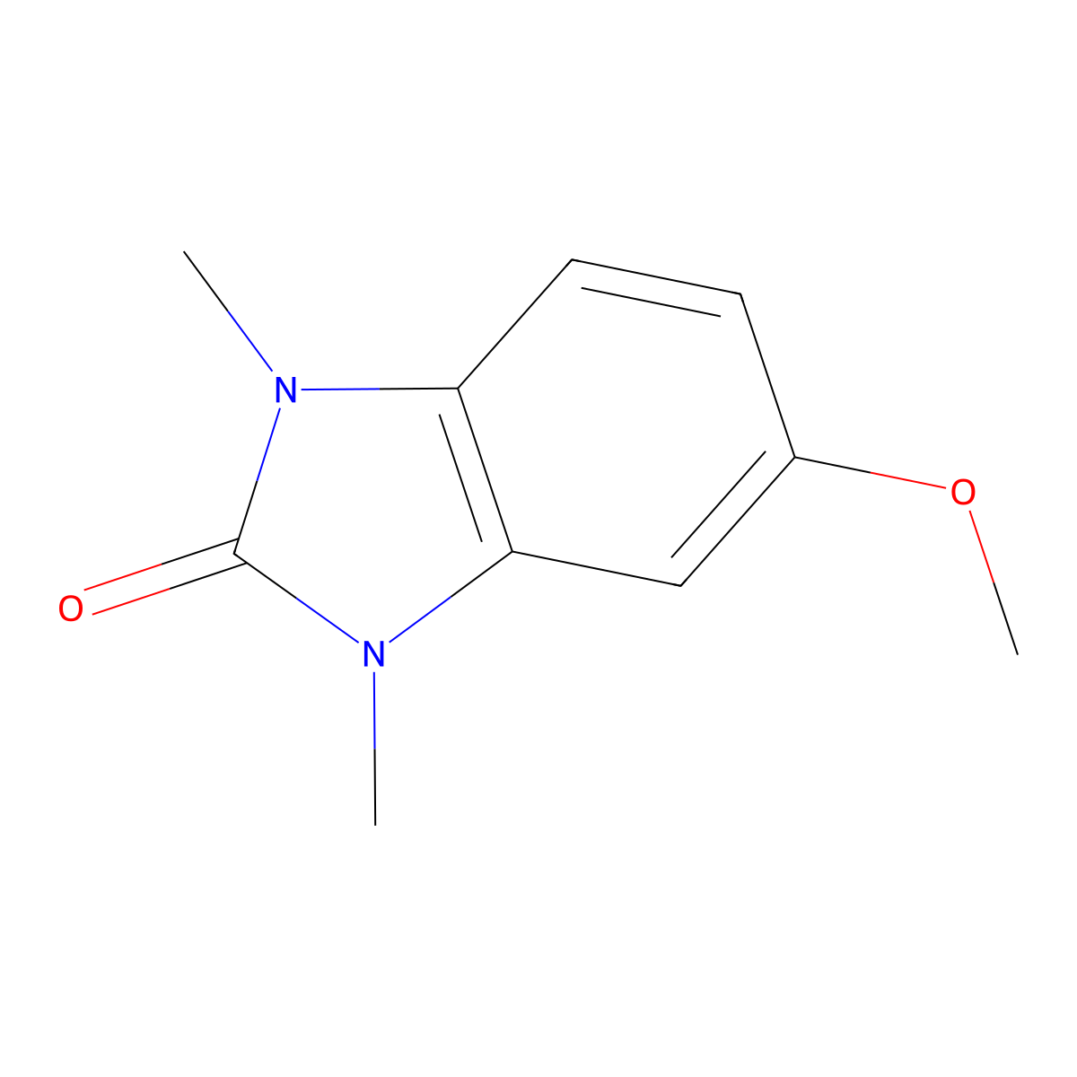 5-Methoxy-1,3-dimethyl-1H-benzo[d]imidazol-2(3H)-one molecular structure, CAS 64107-38-6