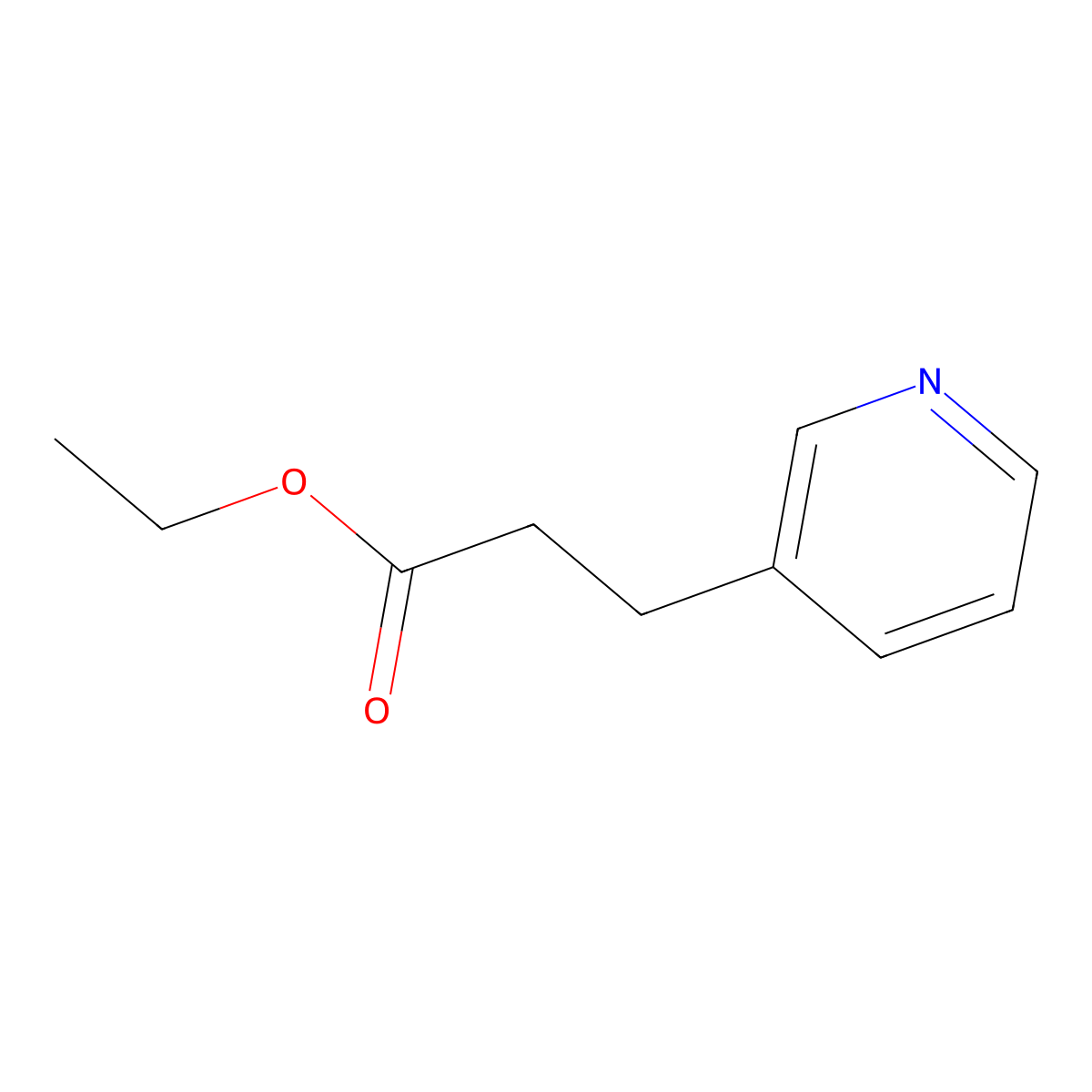 Ethyl 3-(3-Pyridyl)propanoate molecular structure, CAS 64107-54-6