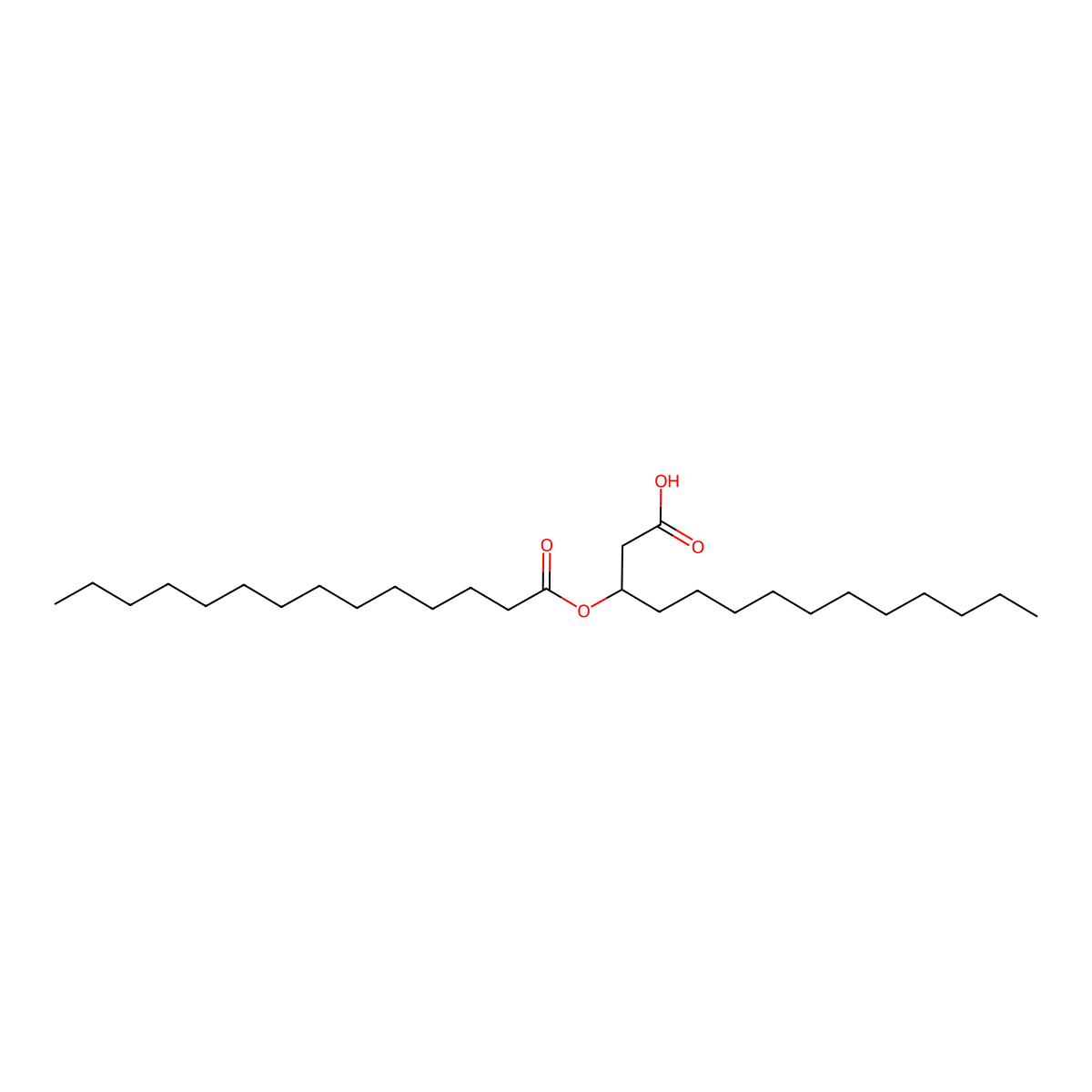 3-(Tetradecanoyloxy)tetradecanoic acid molecular structure, CAS 64108-60-7
