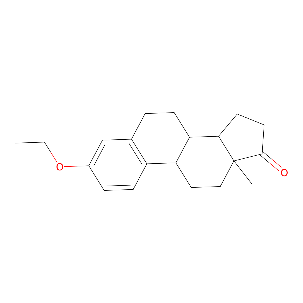 Ethylestrone molecular structure, CAS 64109-55-3