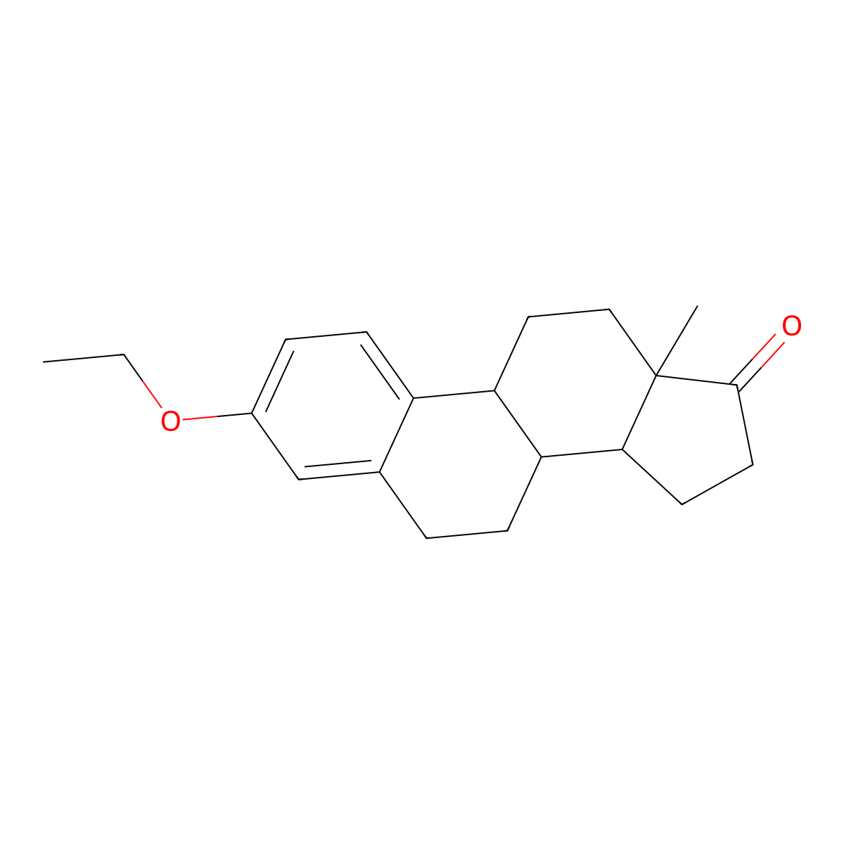 Ethylestrone molecular structure, CAS 64109-55-3