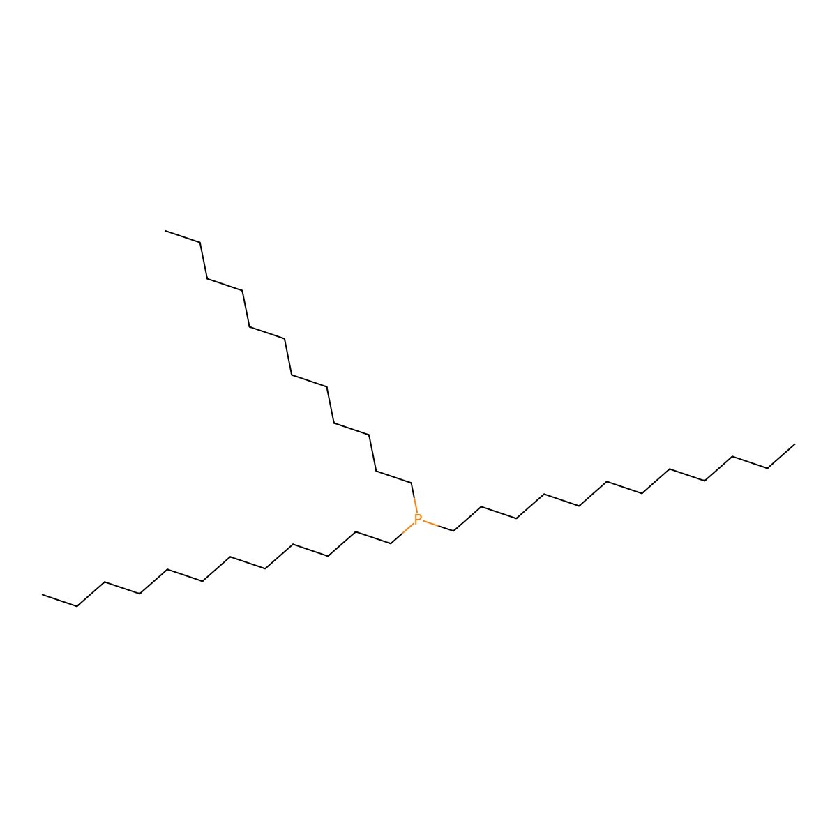 Phosphine, tridodecyl- molecular structure, CAS 6411-24-1