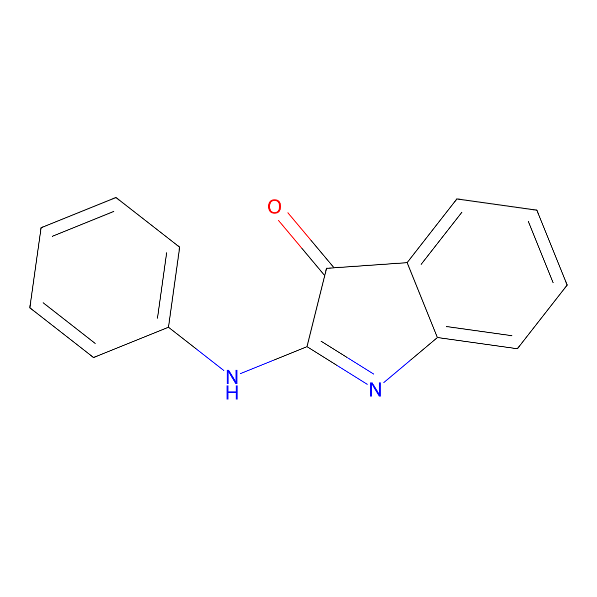 2-Anilinoindol-3-one molecular structure, CAS 6411-55-8